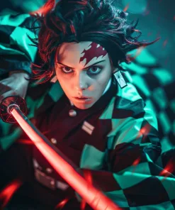 Tanjiro Demon Slayer cosplay