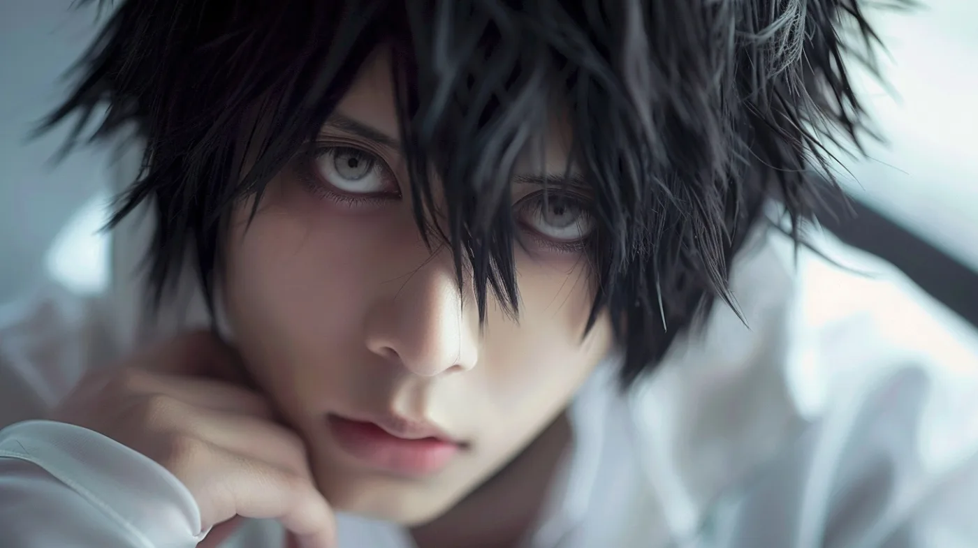 L cosplay death note